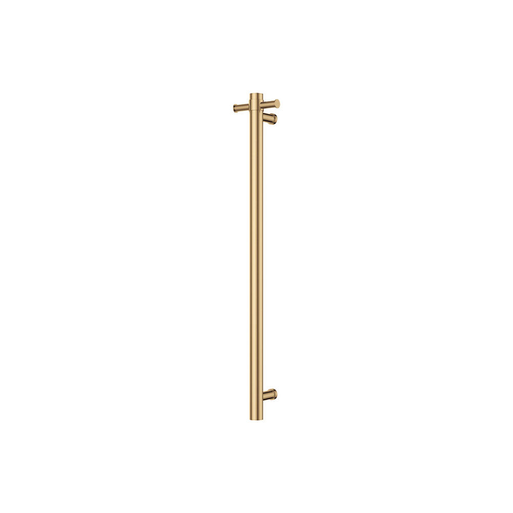 Isabella Vertical Heated Towel Rail, 100 x 900mm - Urban Brass