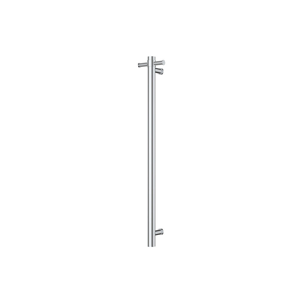 Isabella Vertical Heated Towel Rail, 100 x 900mm - Chrome