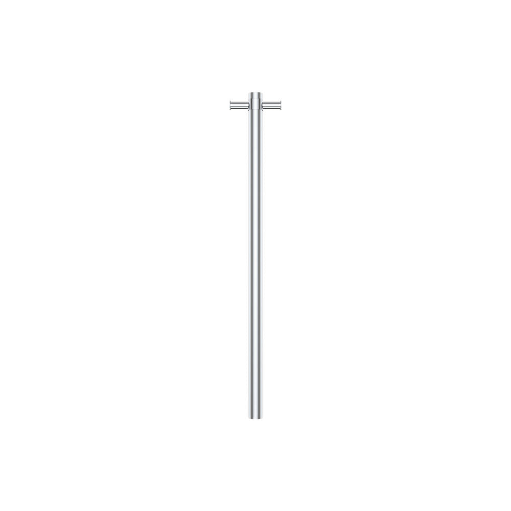 Isabella Vertical Heated Towel Rail, 100 x 900mm - Chrome