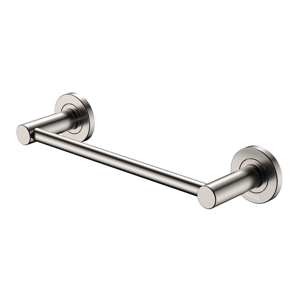 Kaya Single Towel Rail, 300mm - Brushed Nickel