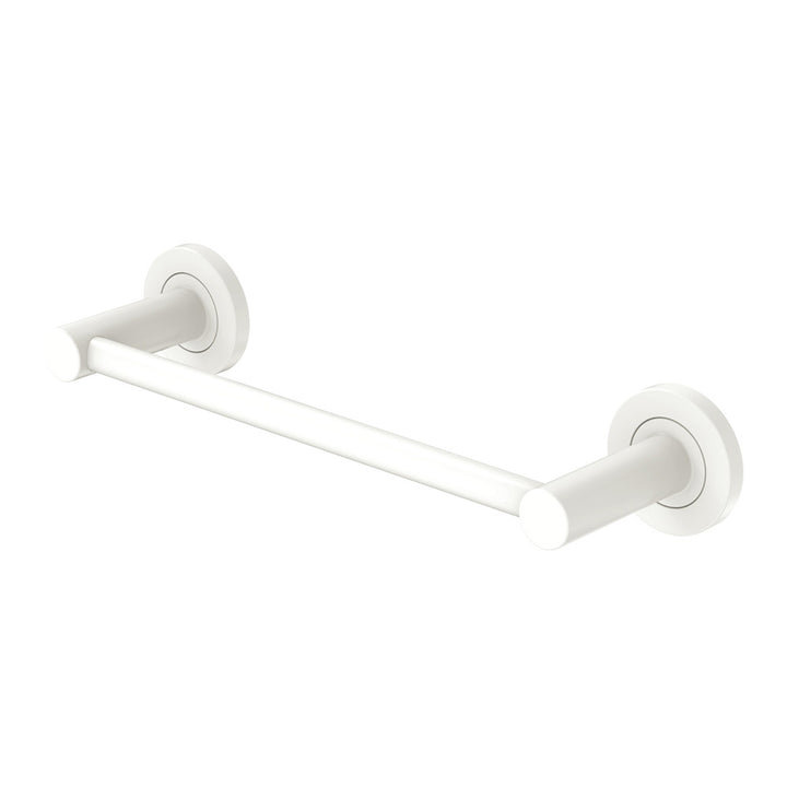 Kaya Single Towel Rail, 300mm - Matte White