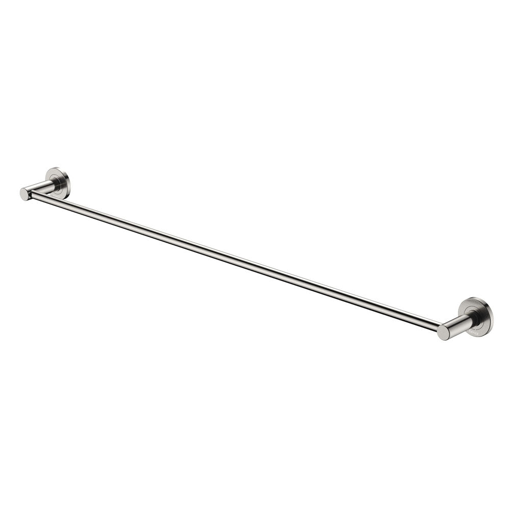 Kaya Single Towel Rail, 900mm - Brushed Nickel
