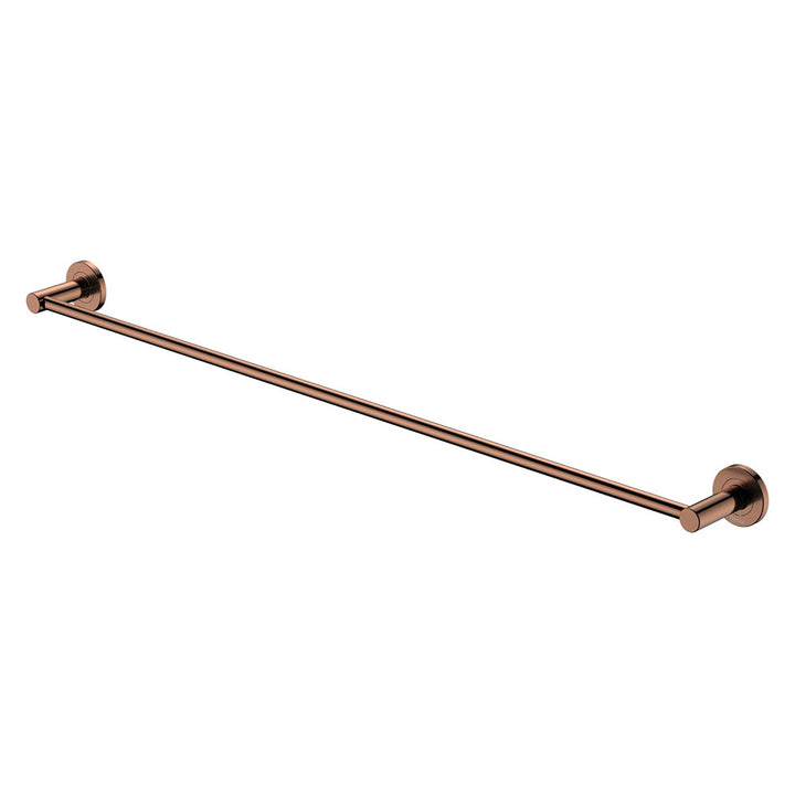 Kaya Single Towel Rail, 900mm - Brushed Copper
