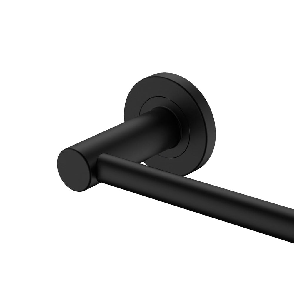 Kaya Single Towel Rail, 900mm - Matte Black