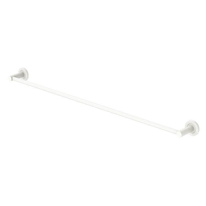 Kaya Single Towel Rail, 900mm - Matte White