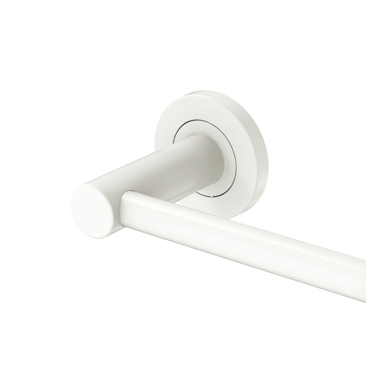 Kaya Single Towel Rail, 900mm - Matte White