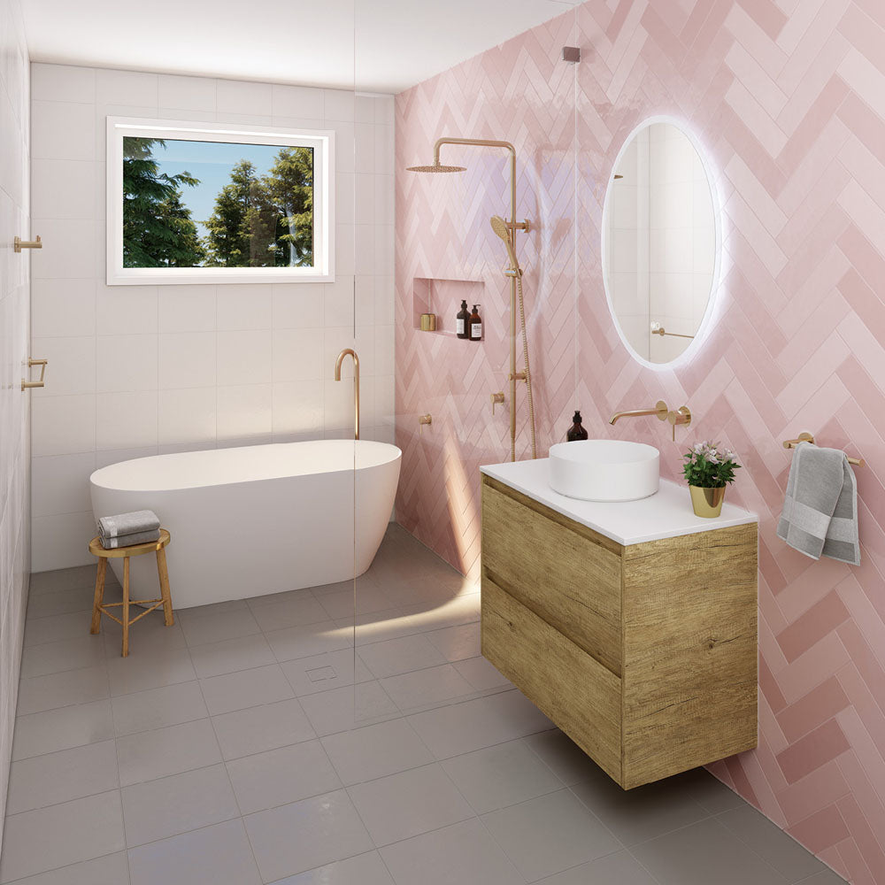 Kaya Single Towel Rail, 900mm - Urban Brass