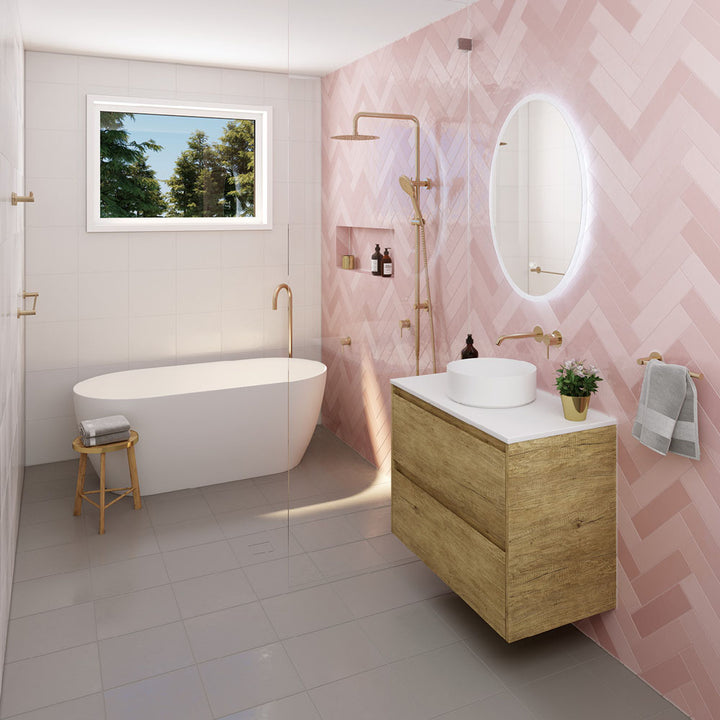 Kaya Single Towel Rail, 900mm - Urban Brass