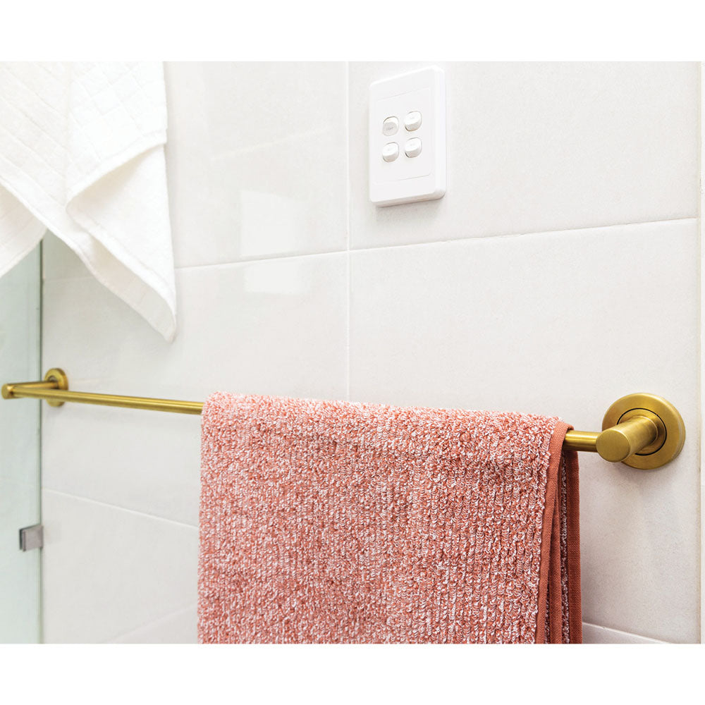 Kaya Single Towel Rail, 900mm - Urban Brass