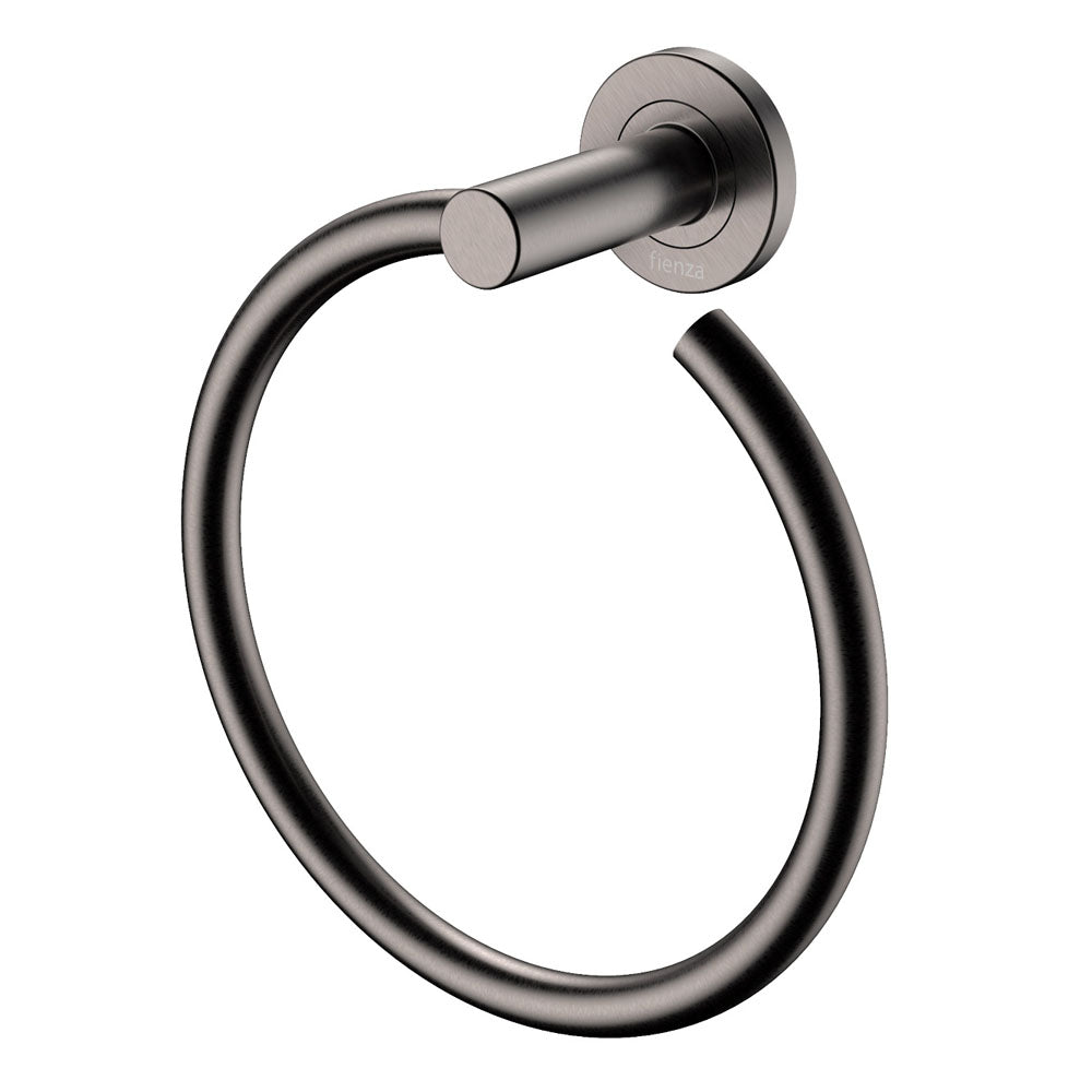 Kaya Hand Towel Ring - Gun Metal