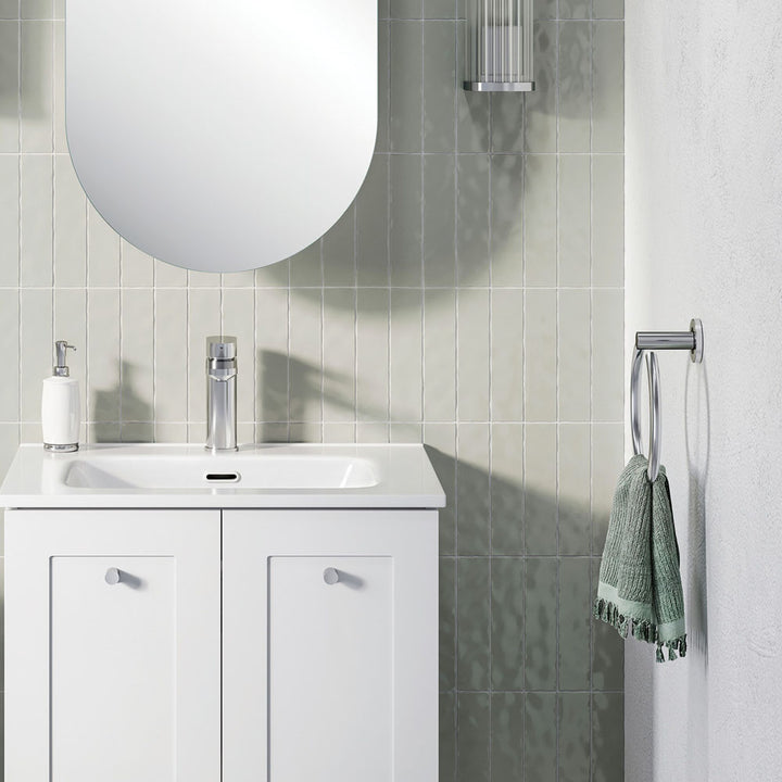 Kaya Hand Towel Ring - Chrome