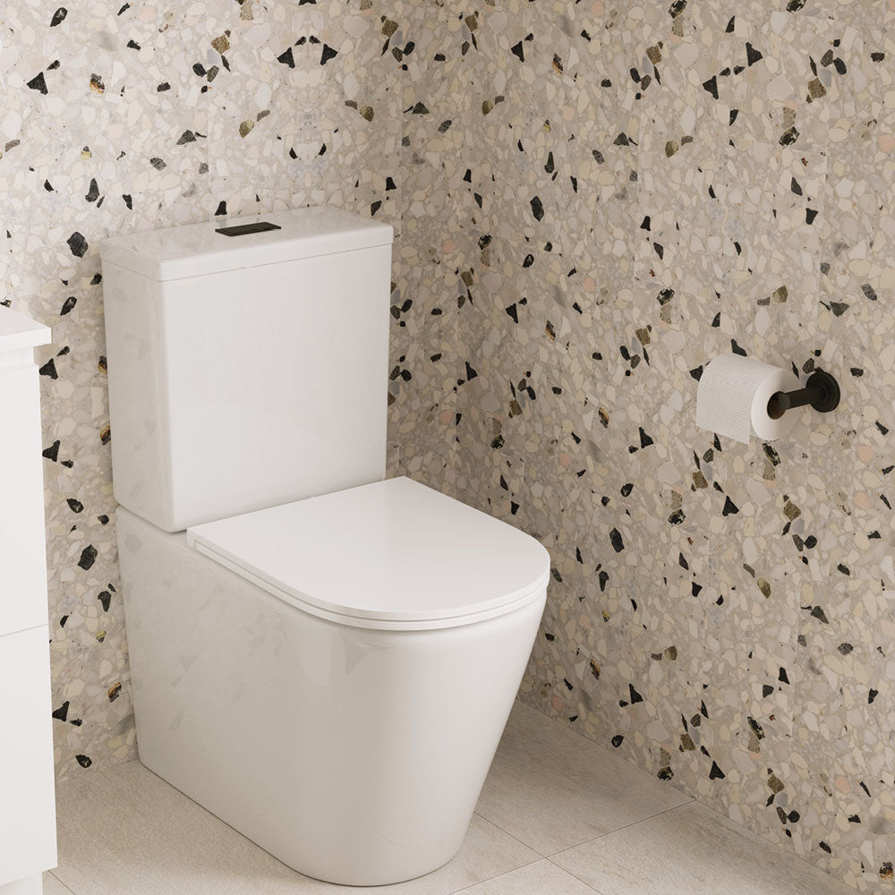 Kaya Toilet Roll Holder - Matte Black
