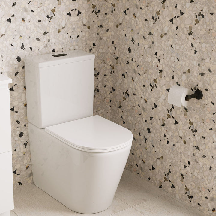 Kaya Toilet Roll Holder - Matte Black