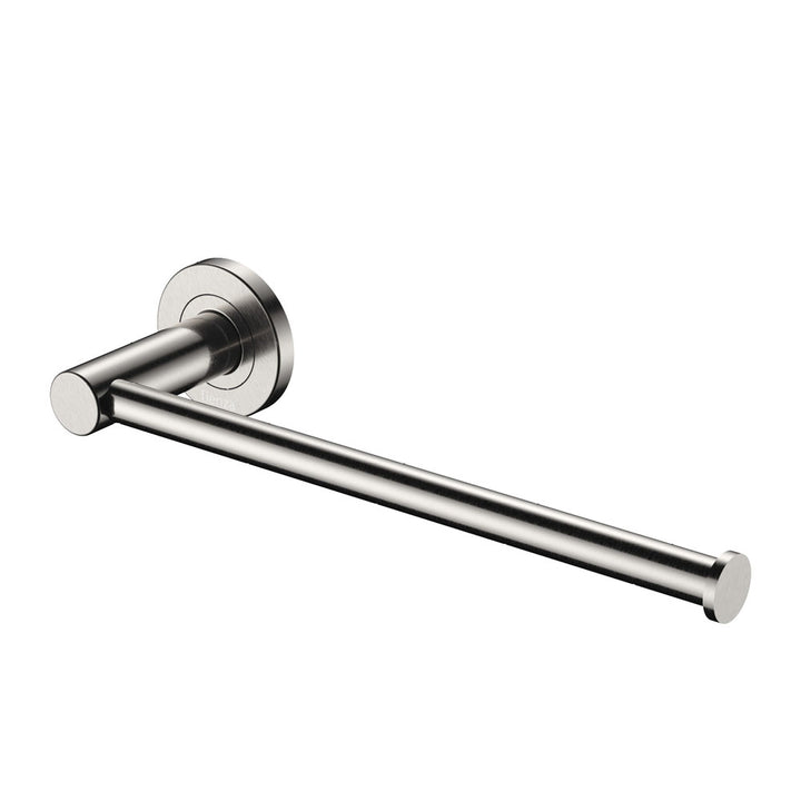 Kaya Hand Towel Rail / Toilet Roll Holder - Brushed Nickel