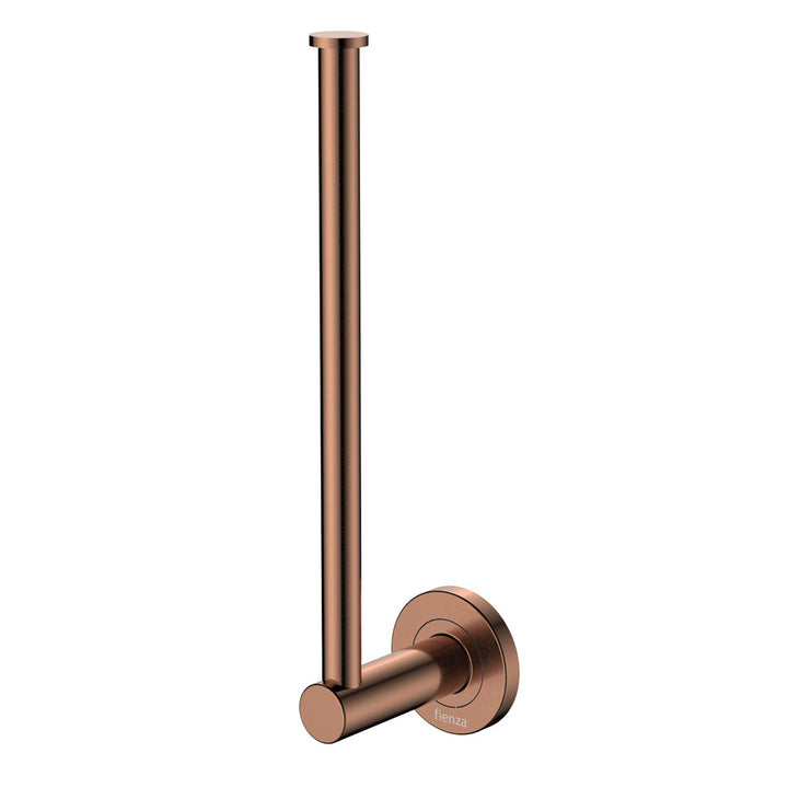 Kaya Hand Towel Rail / Toilet Roll Holder - Brushed Copper