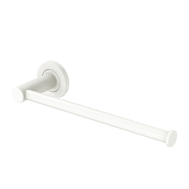 Kaya Hand Towel Rail / Toilet Roll Holder - Matte White