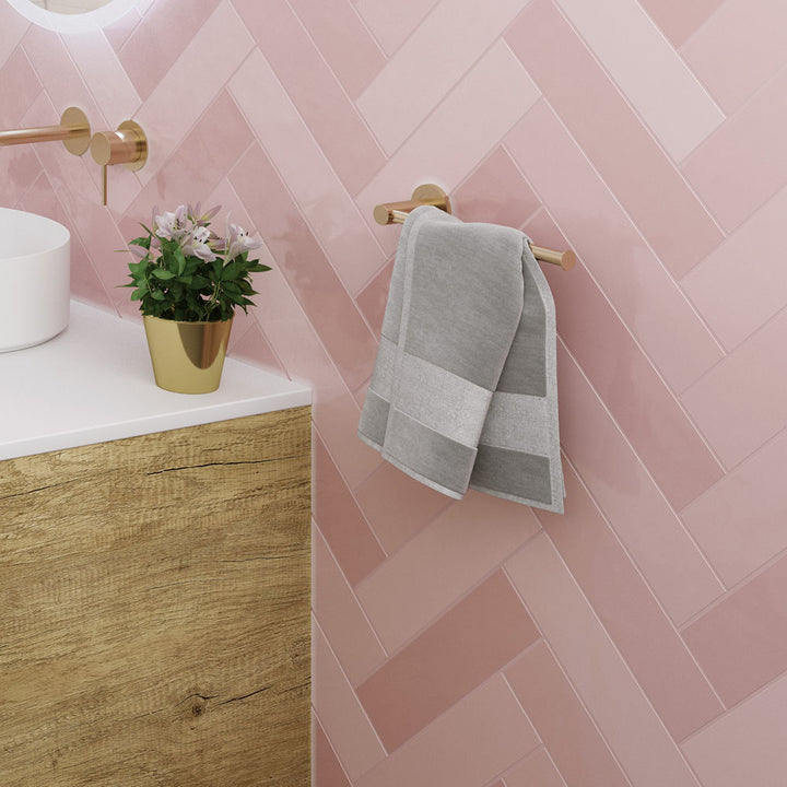 Kaya Hand Towel Rail / Toilet Roll Holder - Urban Brass