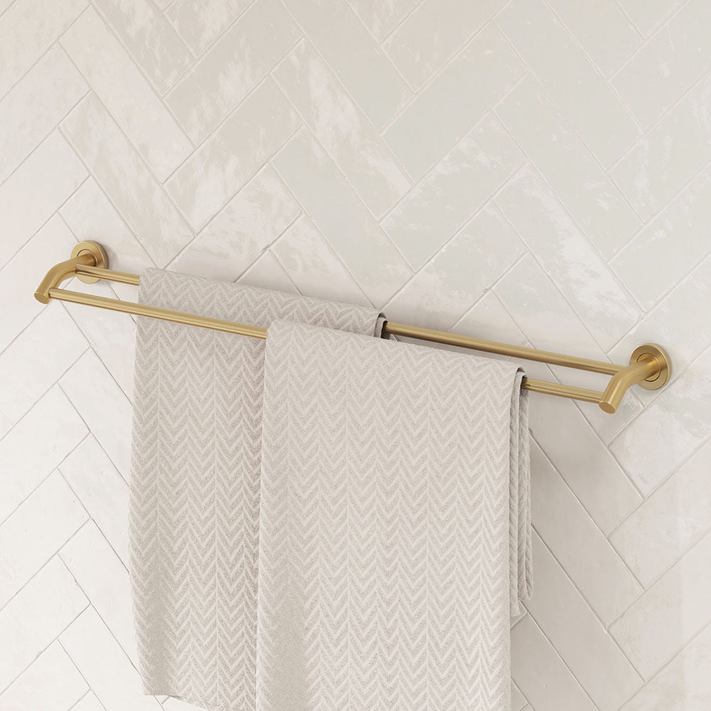 Kaya Double Towel Rail, 900mm - Urban Brass
