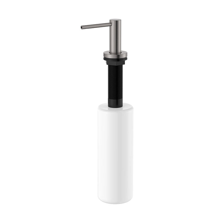 Kaya Bench Mounted Soap Dispenser - Gun Metal