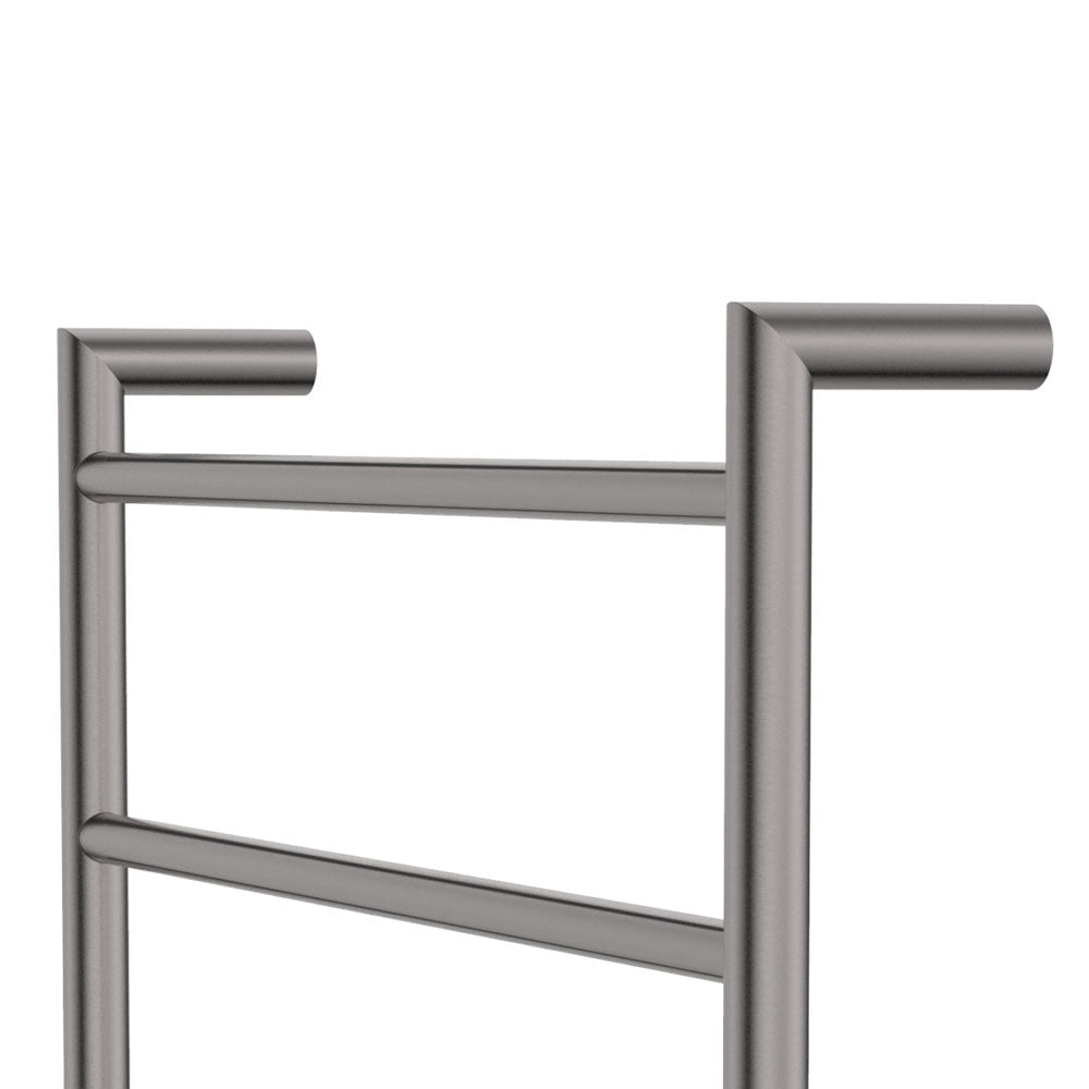 Kaya Heated Towel Rail, 600 x 1200mm - Gun Metal