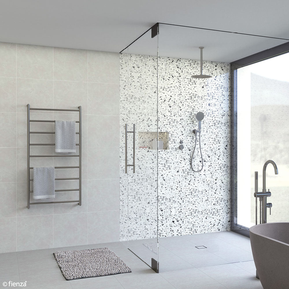 Kaya Heated Towel Rail, 600 x 1200mm - Gun Metal