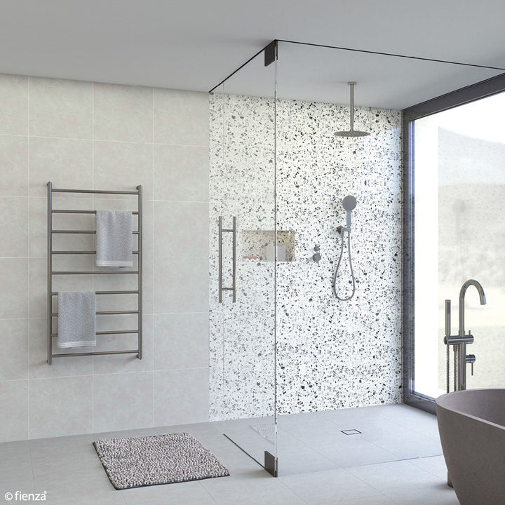 Kaya Heated Towel Rail, 600 x 1200mm - Gun Metal
