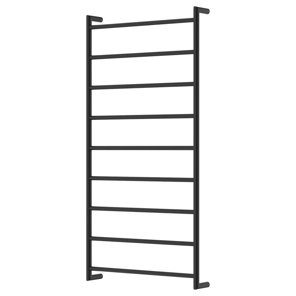 Kaya Heated Towel Rail, 600 x 1200mm - Matte Black