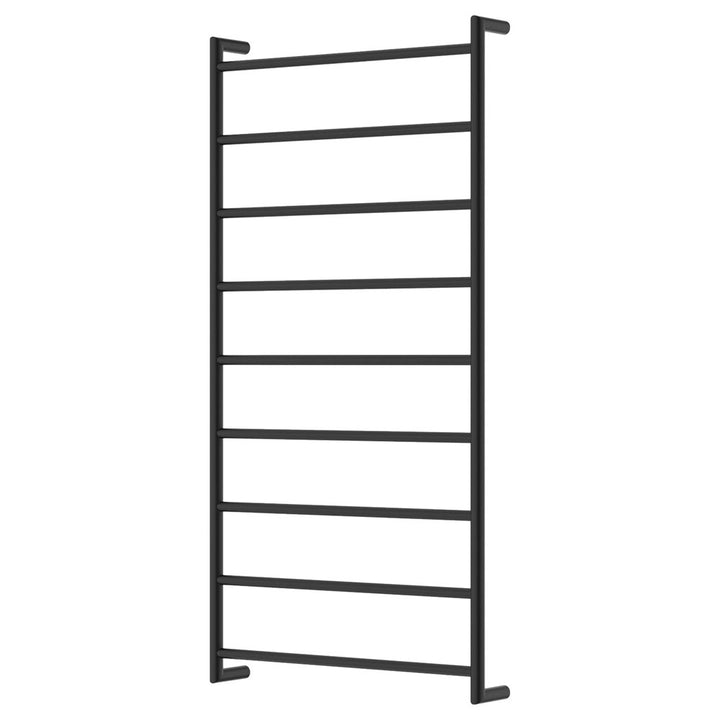 Kaya Heated Towel Rail, 600 x 1200mm - Matte Black