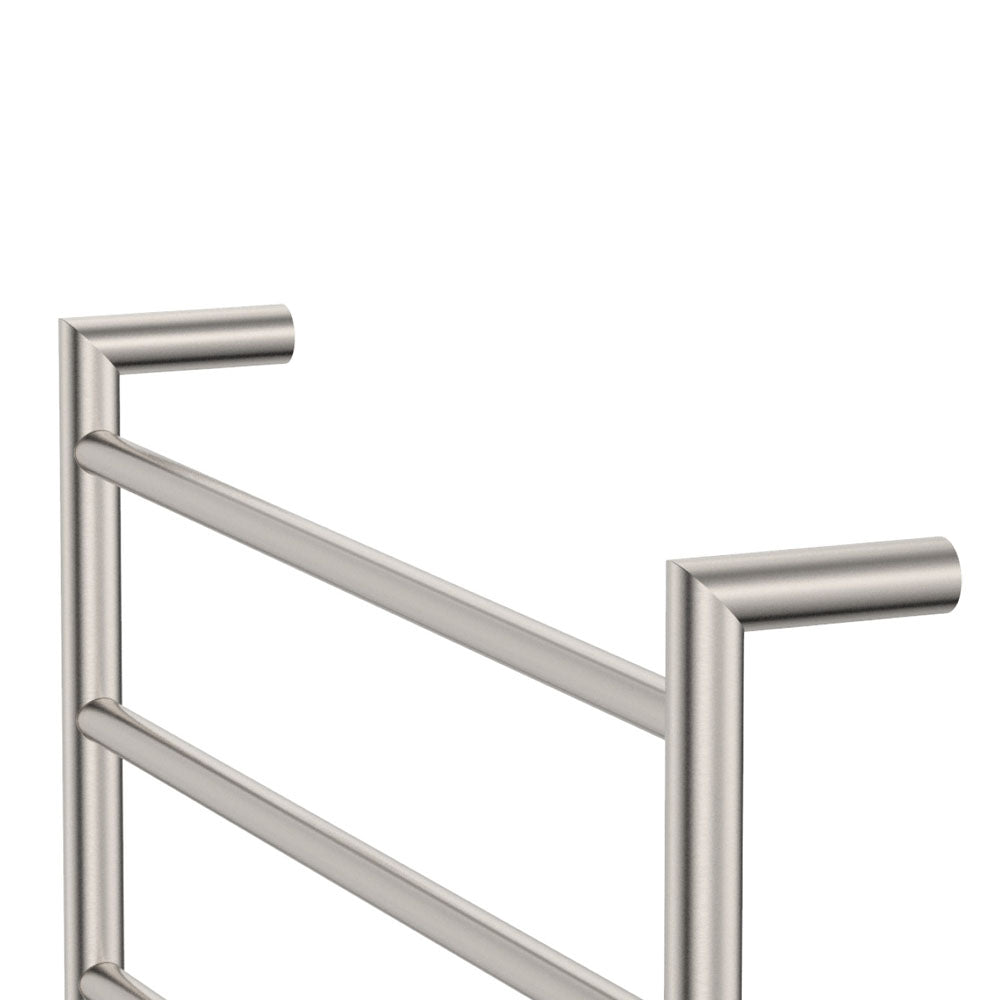 Kaya Heated Towel Rail, 600 x 450mm - Brushed Nickel