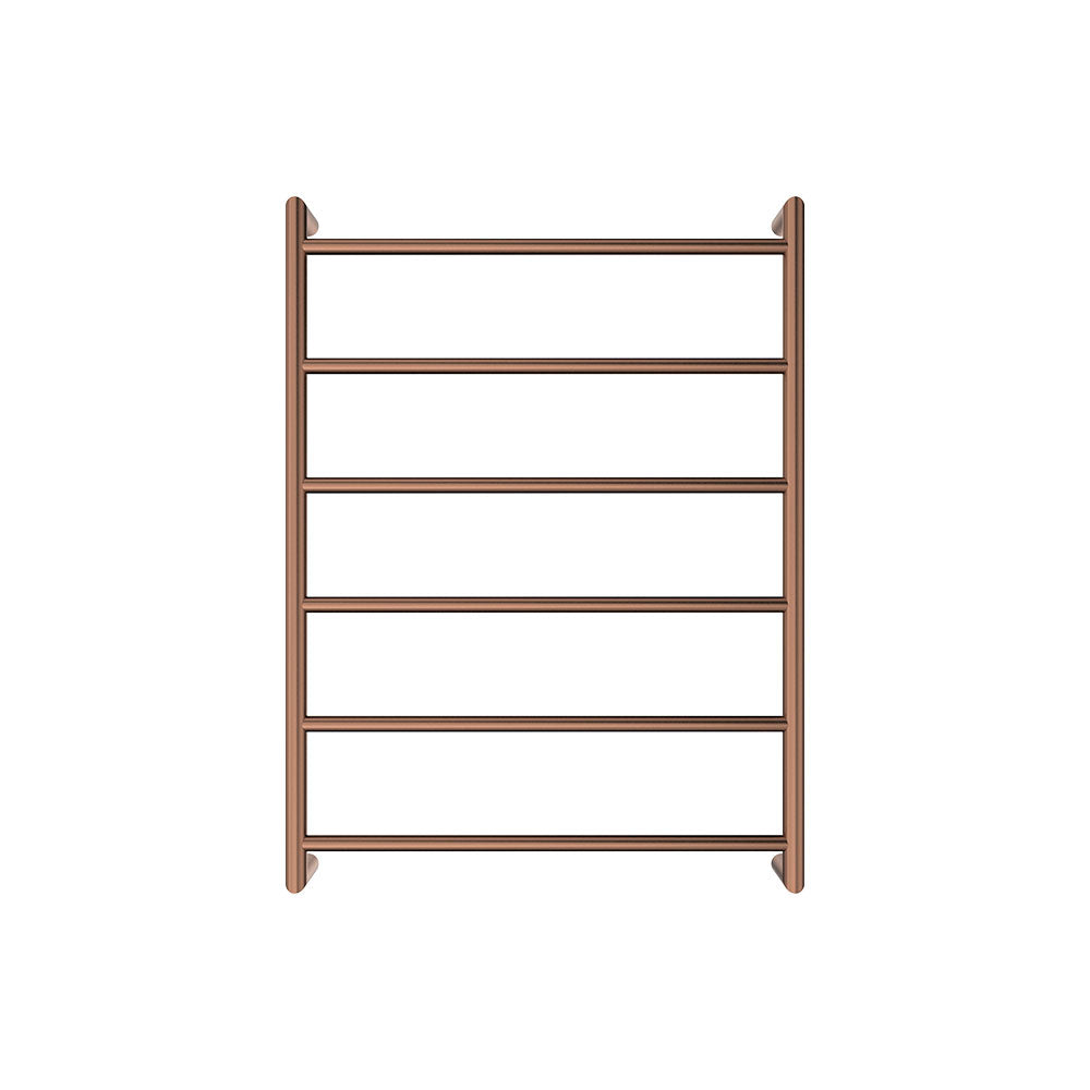 Kaya Heated Towel Rail, 600 x 800mm - Brushed Copper