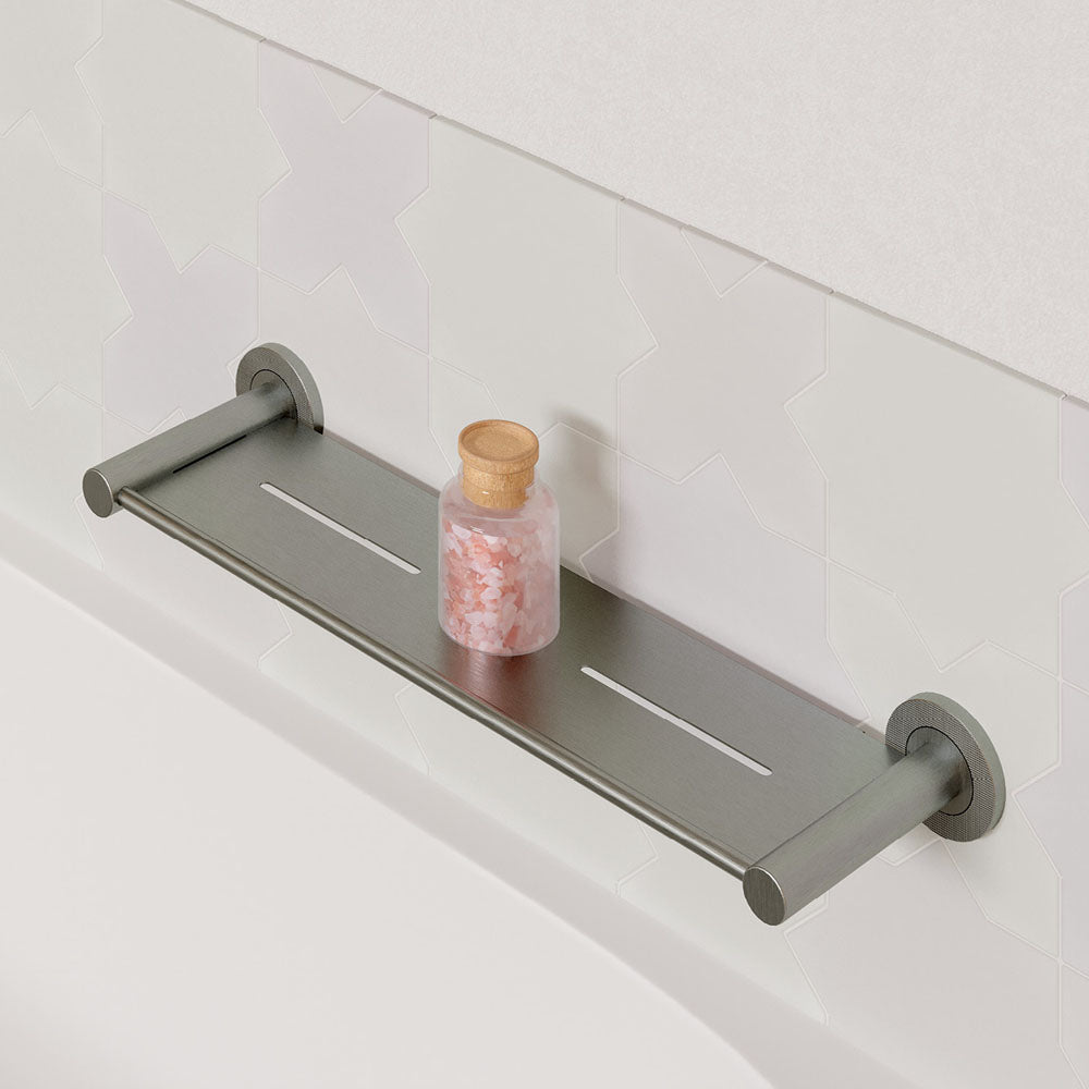 Axle Shower Shelf - Brushed Nickel