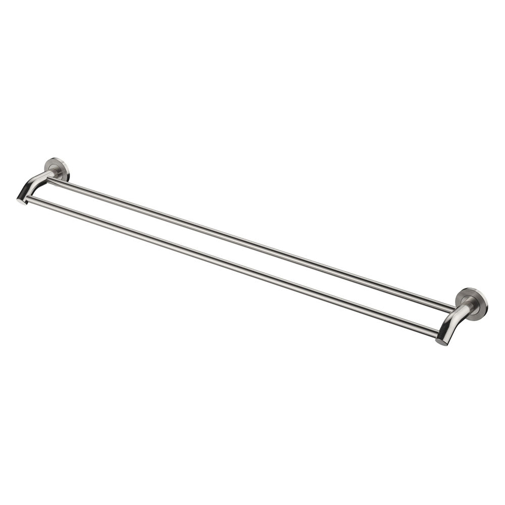 Axle 900mm Double Towel Rail - Brushed Nickel