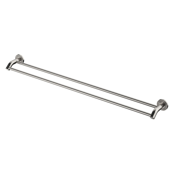 Axle 900mm Double Towel Rail - Brushed Nickel