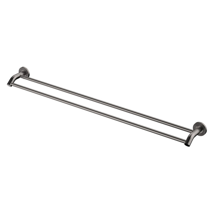 Axle 900mm Double Towel Rail - Gun Metal