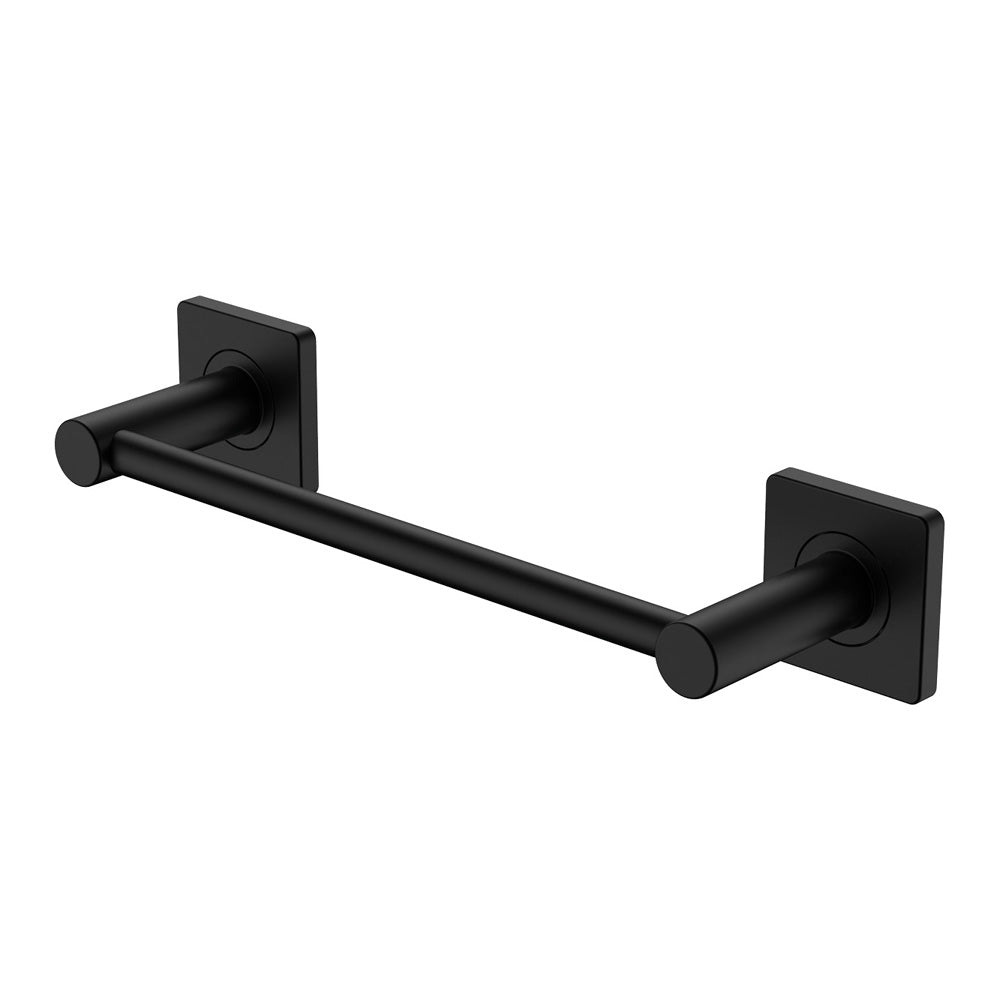 Sansa Single Towel Rail, 300mm - Matte Black