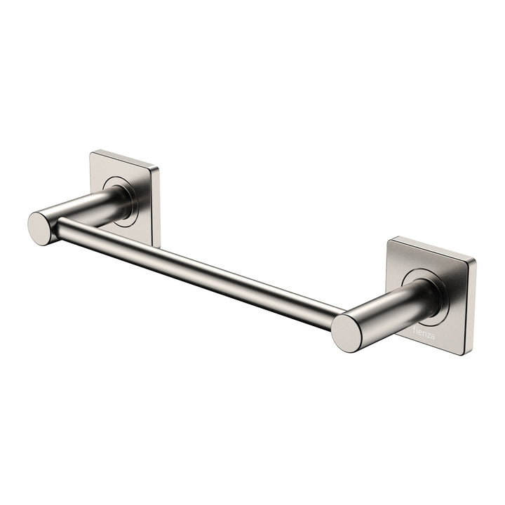 Sansa Single Towel Rail, 300mm - Brushed Nickel