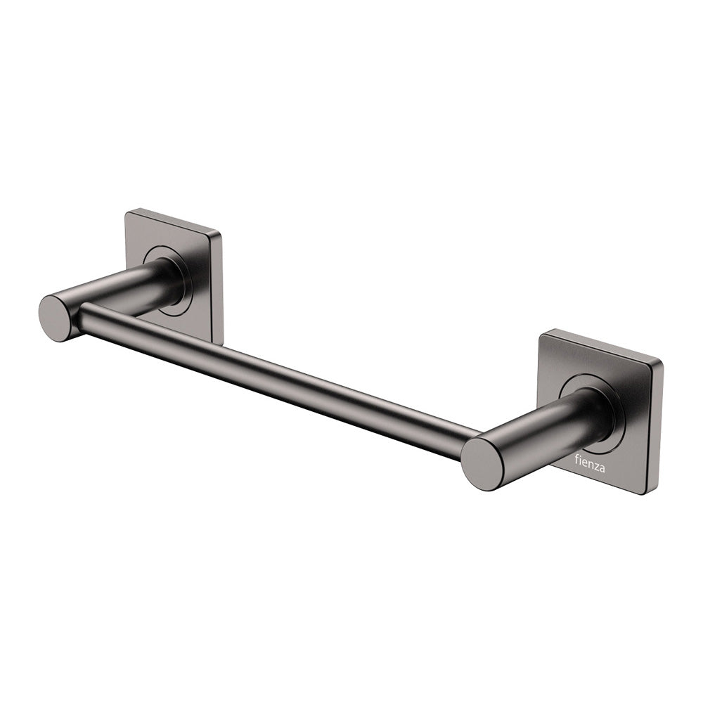 Sansa Single Towel Rail, 300mm - Gun Metal