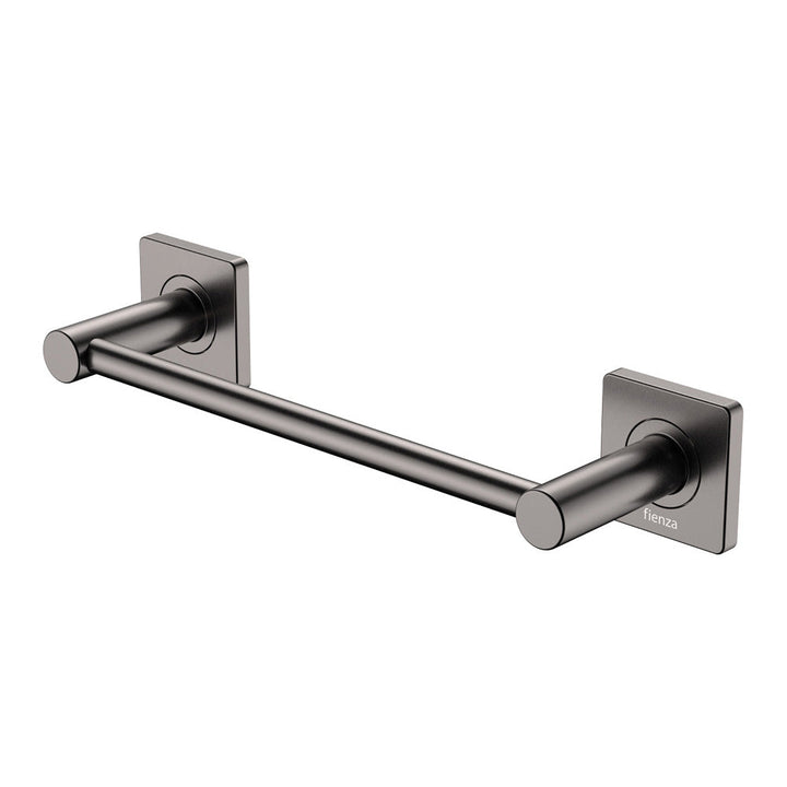 Sansa Single Towel Rail, 300mm - Gun Metal