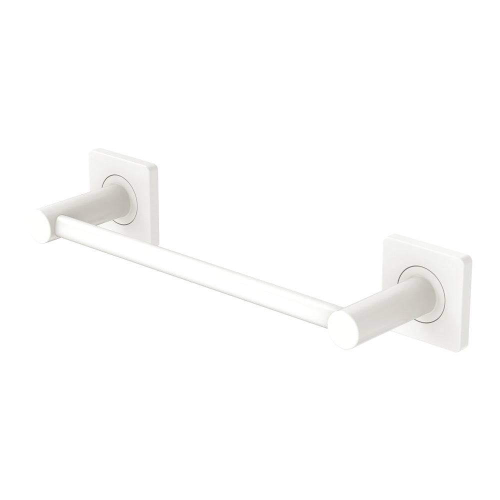 Sansa Single Towel Rail, 300mm - Matte White