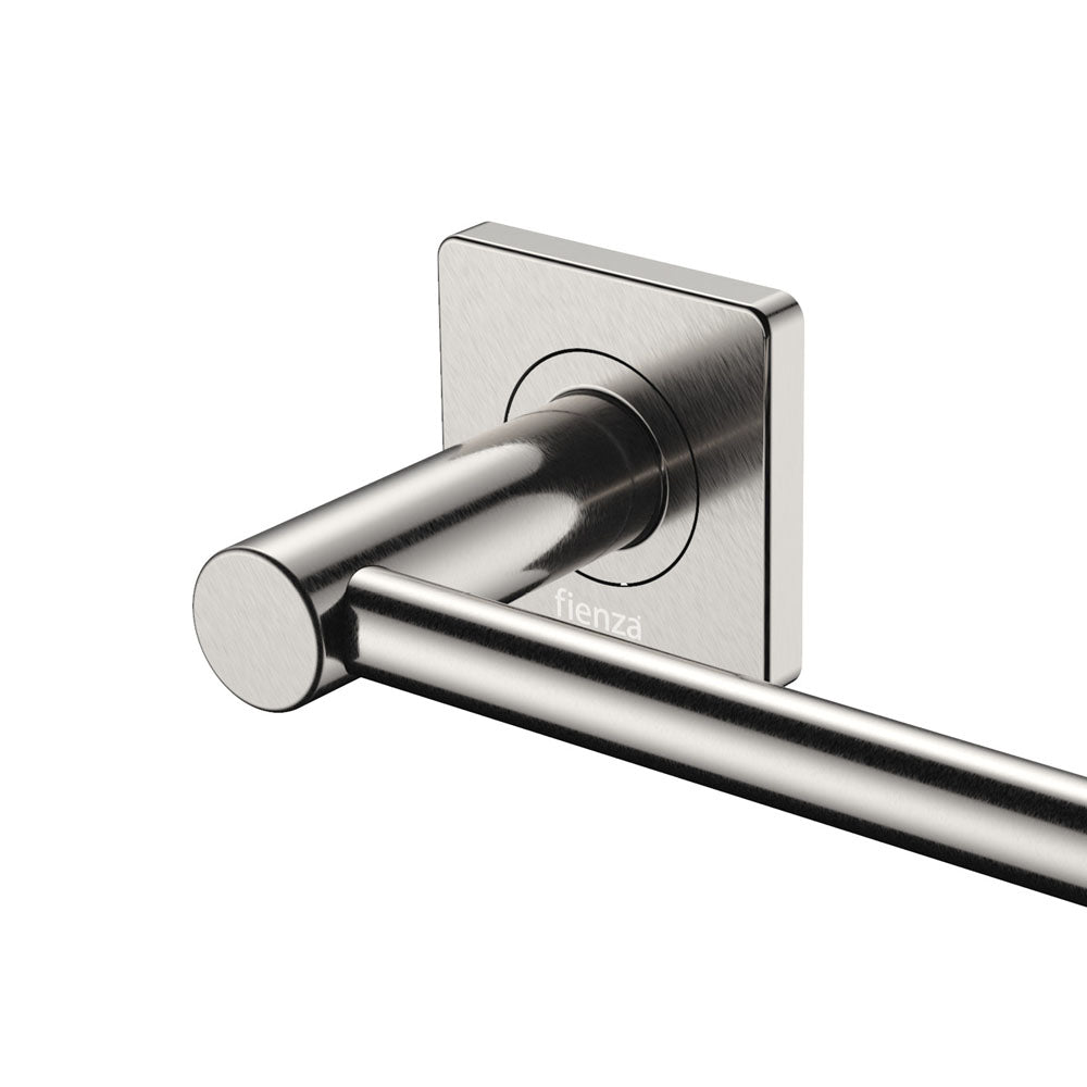 Sansa Single Towel Rail, 900mm - Brushed Nickel