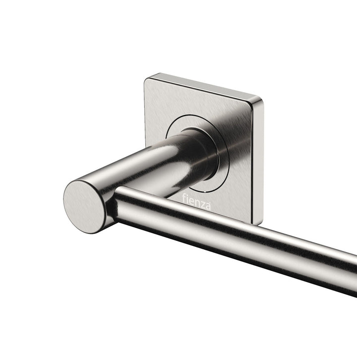 Sansa Single Towel Rail, 900mm - Brushed Nickel