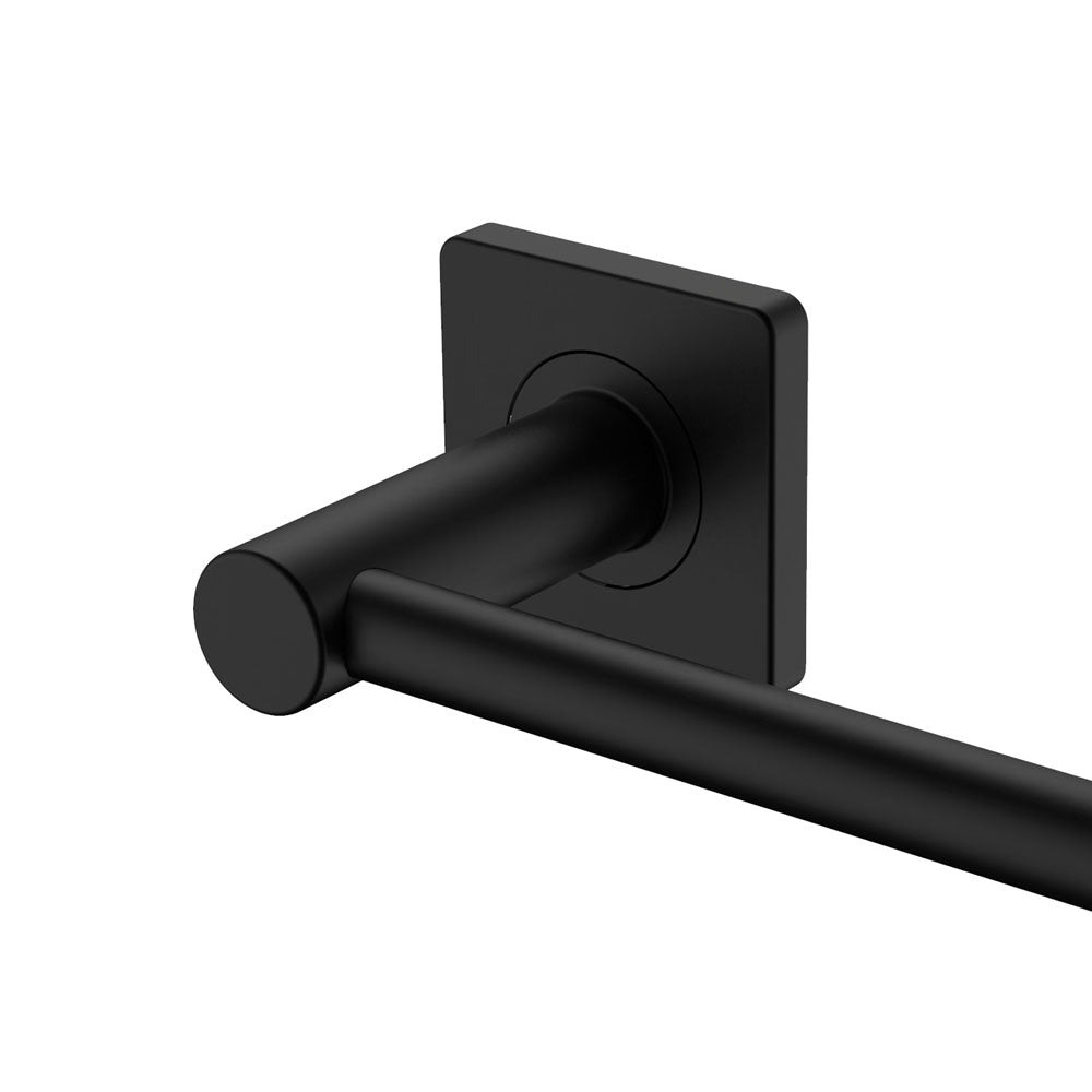 Sansa Single Towel Rail, 900mm - Matte Black