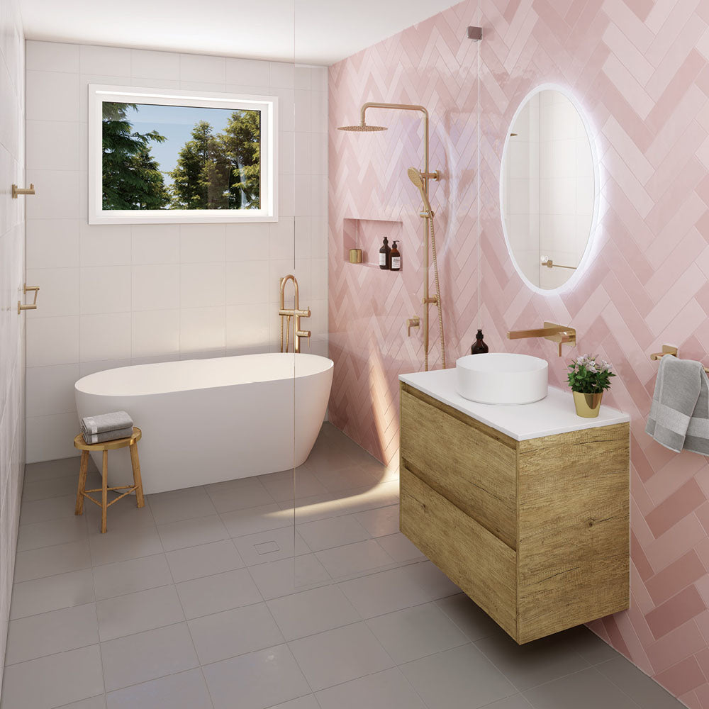 Sansa Single Towel Rail, 900mm - Urban Brass