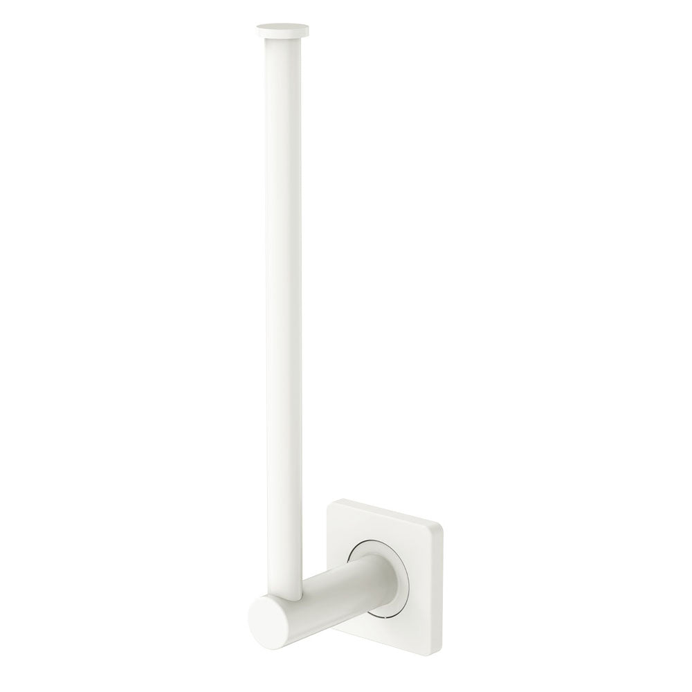 Sansa Hand Towel Rail / Toilet Roll Holder - Matte White