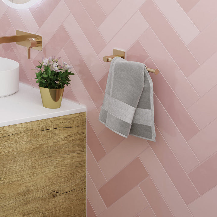 Sansa Hand Towel Rail / Toilet Roll Holder - Urban Brass