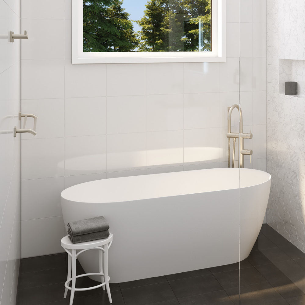 Sansa Double Towel Rail, 900mm - Brushed Nickel