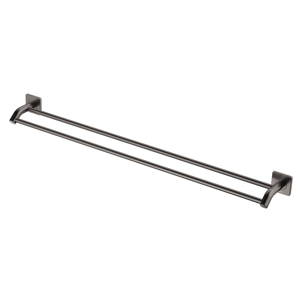 Sansa Double Towel Rail, 900mm - Gun Metal