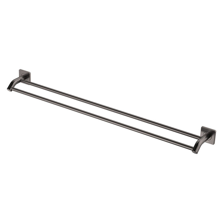 Sansa Double Towel Rail, 900mm - Gun Metal