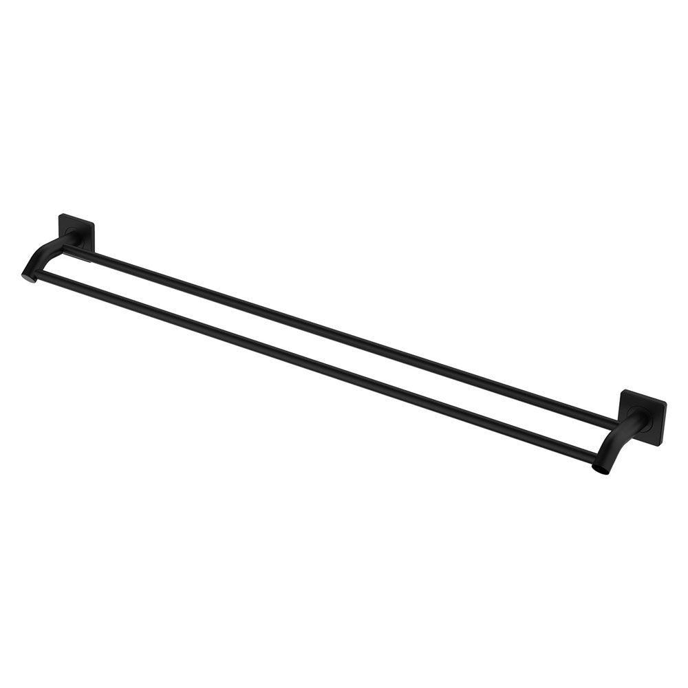 Sansa Double Towel Rail, 900mm - Matte Black