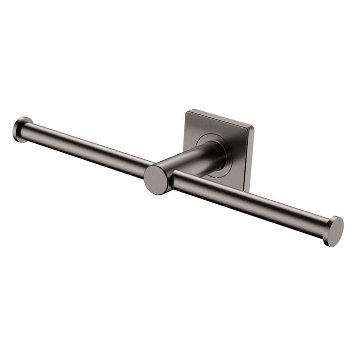 Sansa Double Toilet Roll Holder - Gun Metal